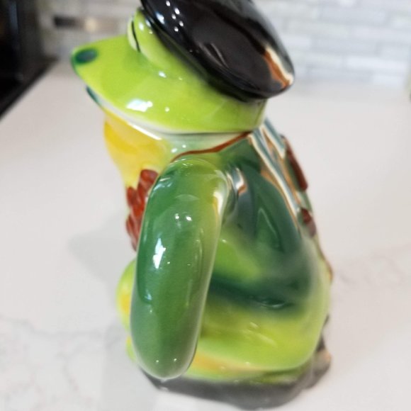 Vintage Hand-Painted Ceramic Frog Teapot - Picture 4 of 8